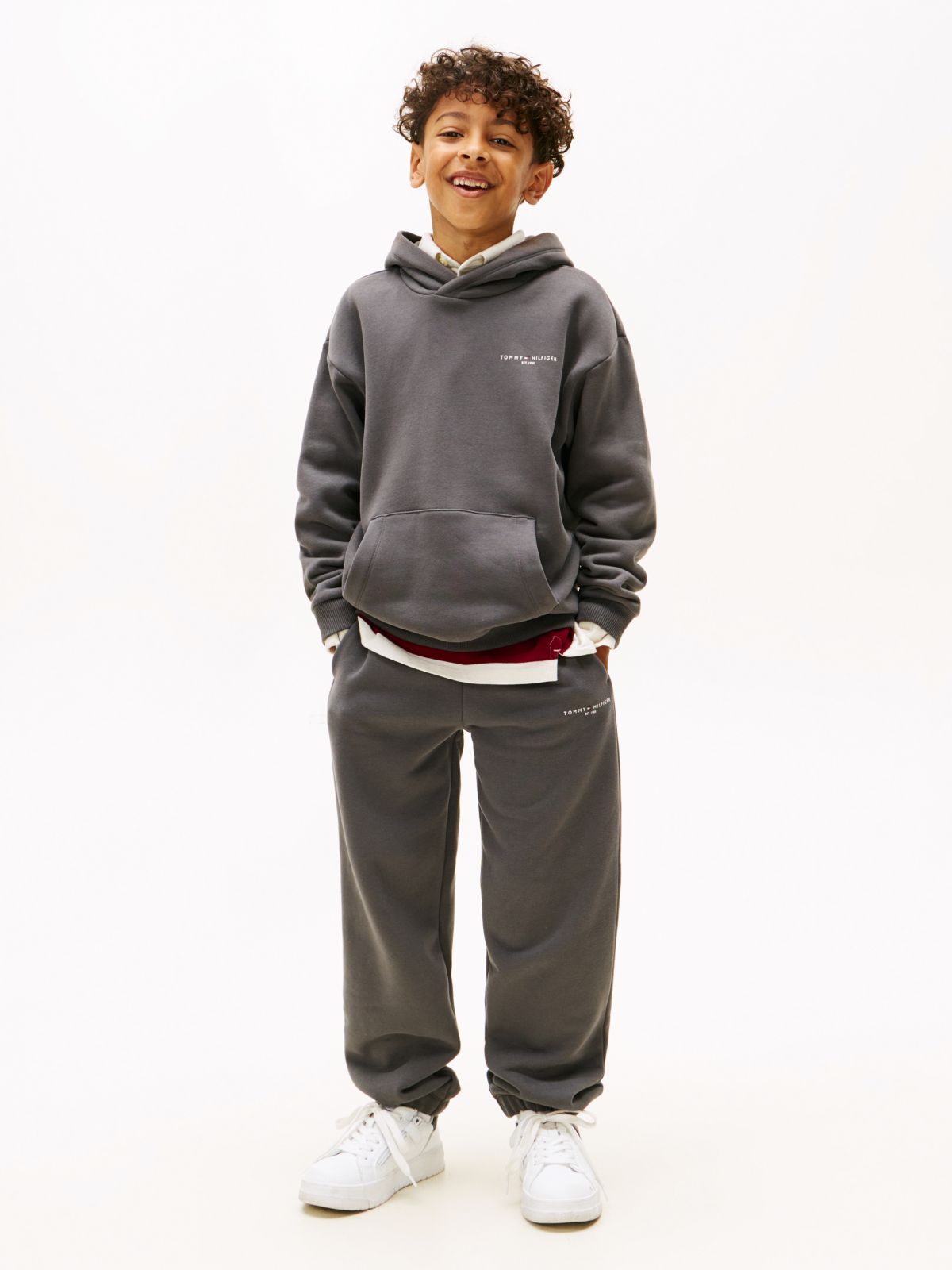 Logo Regular Fleece Hoody — Pink