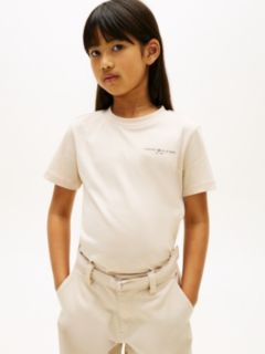 Logo Jersey Crew Neck T-Shirt — Beige 2