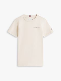 Logo Jersey Crew Neck T-Shirt — Beige 9