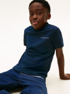 Logo Jersey Crew Neck T-Shirt — Blue 3