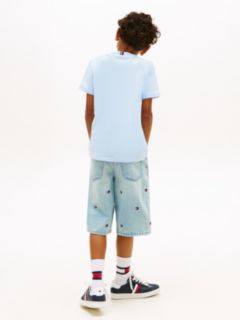 Logo Jersey Crew Neck T-Shirt — Blue 7