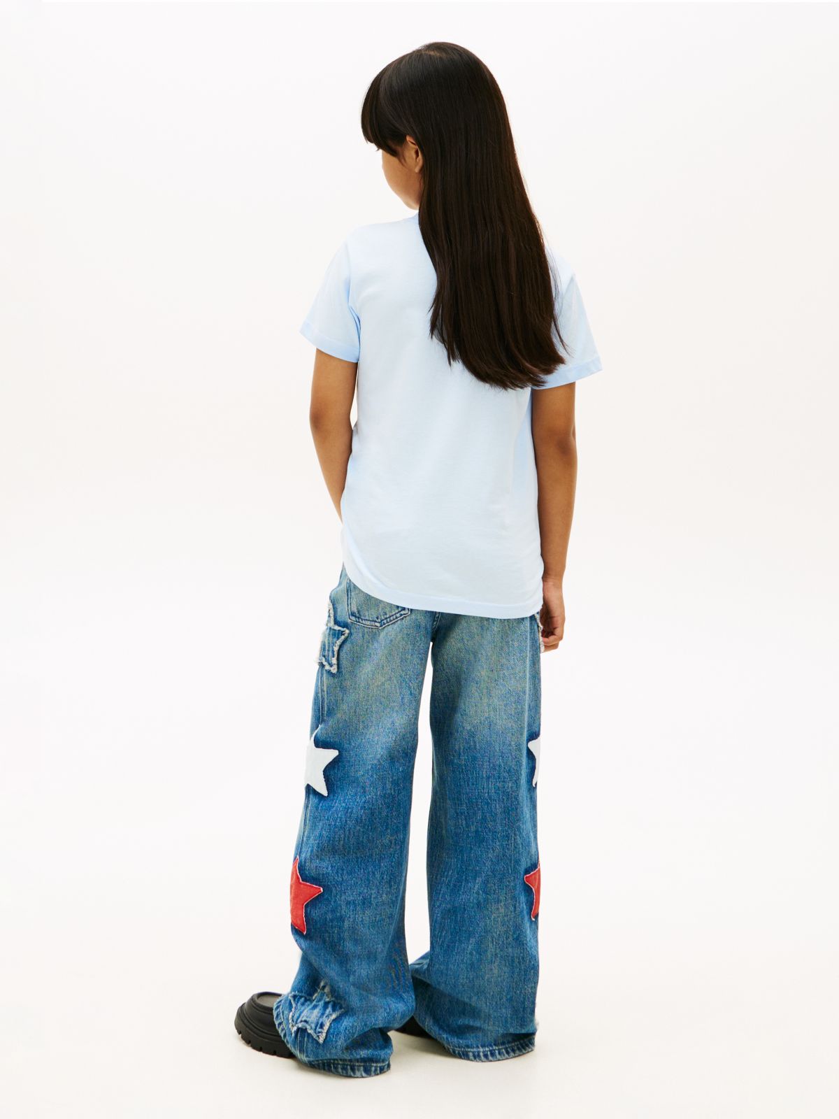 Logo Jersey Crew Neck T-Shirt — Blue
