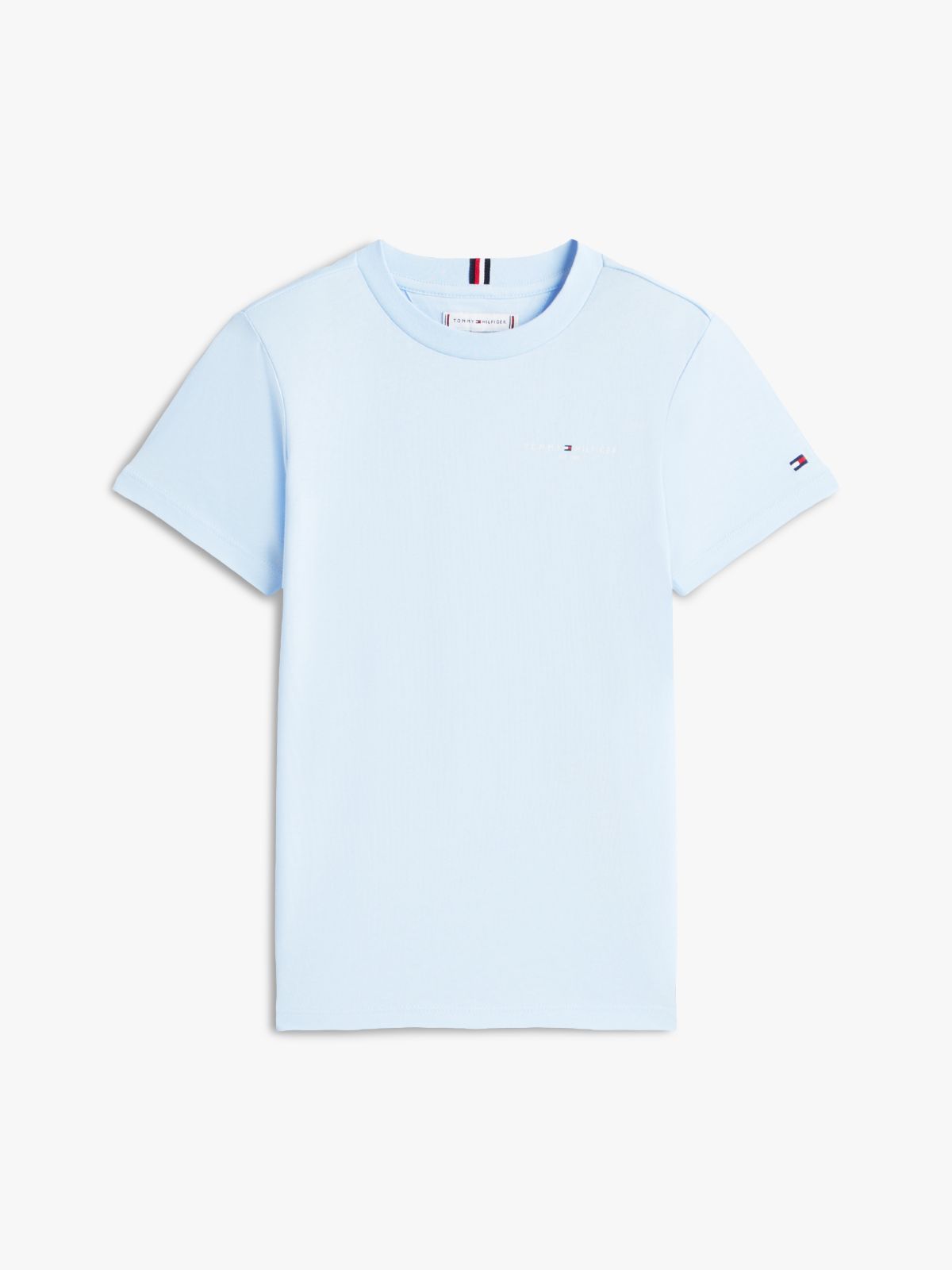Logo Jersey Crew Neck T-Shirt — Blue