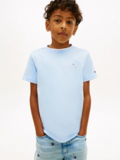 Logo Jersey Crew Neck T-Shirt — Blue 1