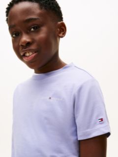 Logo Jersey Crew Neck T-Shirt — Blue 3