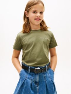Logo Jersey Crew Neck T-Shirt — Green 2