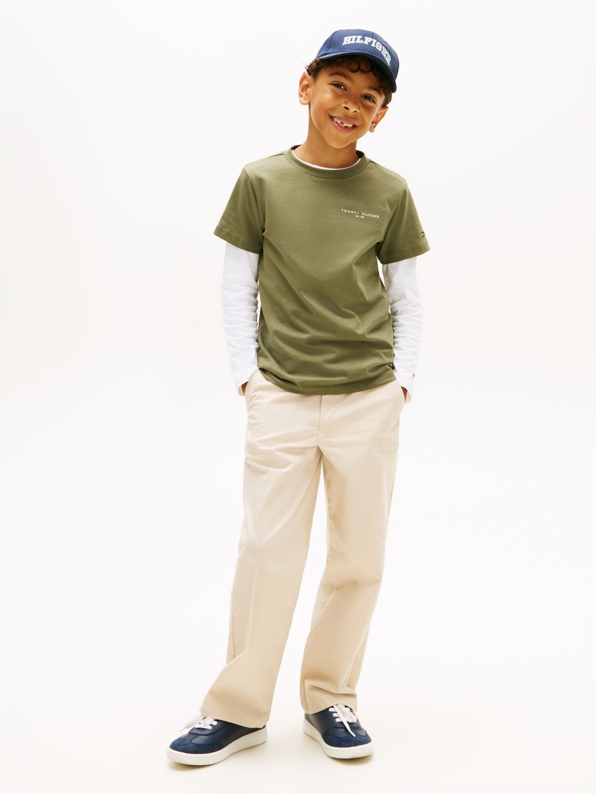 Logo Jersey Crew Neck T-Shirt — Green