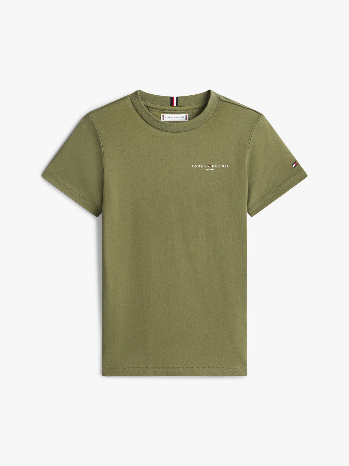 Logo Jersey Crew Neck T-Shirt — Green