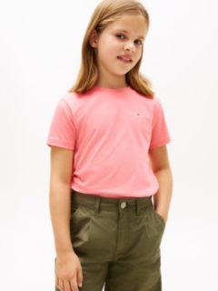 Logo Jersey Crew Neck T-Shirt — Pink 2
