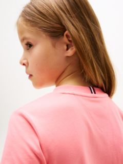 Logo Jersey Crew Neck T-Shirt — Pink 4