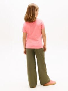 Logo Jersey Crew Neck T-Shirt — Pink 8