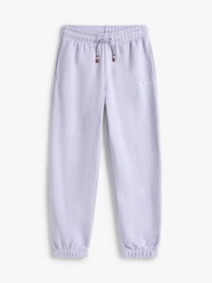 Brushed Fleece Logo Joggers — Blue 8