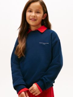 Brushed Fleece Logo Sweatshirt — Blue 2