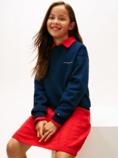 Brushed Fleece Logo Sweatshirt — Blue 4