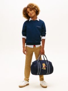 Brushed Fleece Logo Sweatshirt — Blue 5