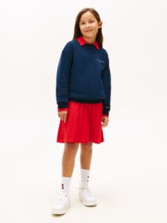 Brushed Fleece Logo Sweatshirt — Blue 6