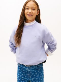 Brushed Fleece Logo Sweatshirt — Blue 2