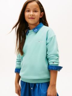 Brushed Fleece Logo Sweatshirt — Blue 2