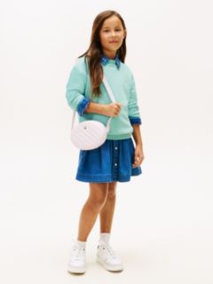 Brushed Fleece Logo Sweatshirt — Blue 6