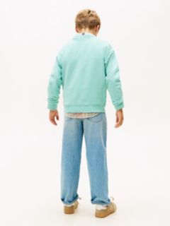 Brushed Fleece Logo Sweatshirt — Blue 7