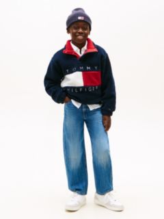 Heritage Flag Teddy Fleece Sweatshirt — Blue 5