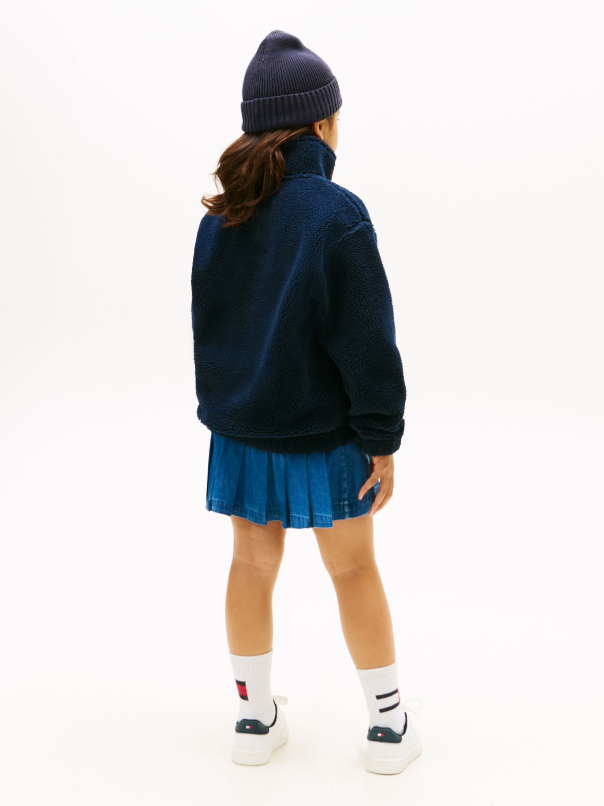 Heritage Flag Teddy Fleece Sweatshirt — Blue
