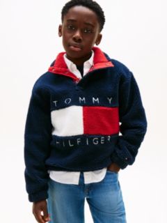 Heritage Flag Teddy Fleece Sweatshirt — Blue 1