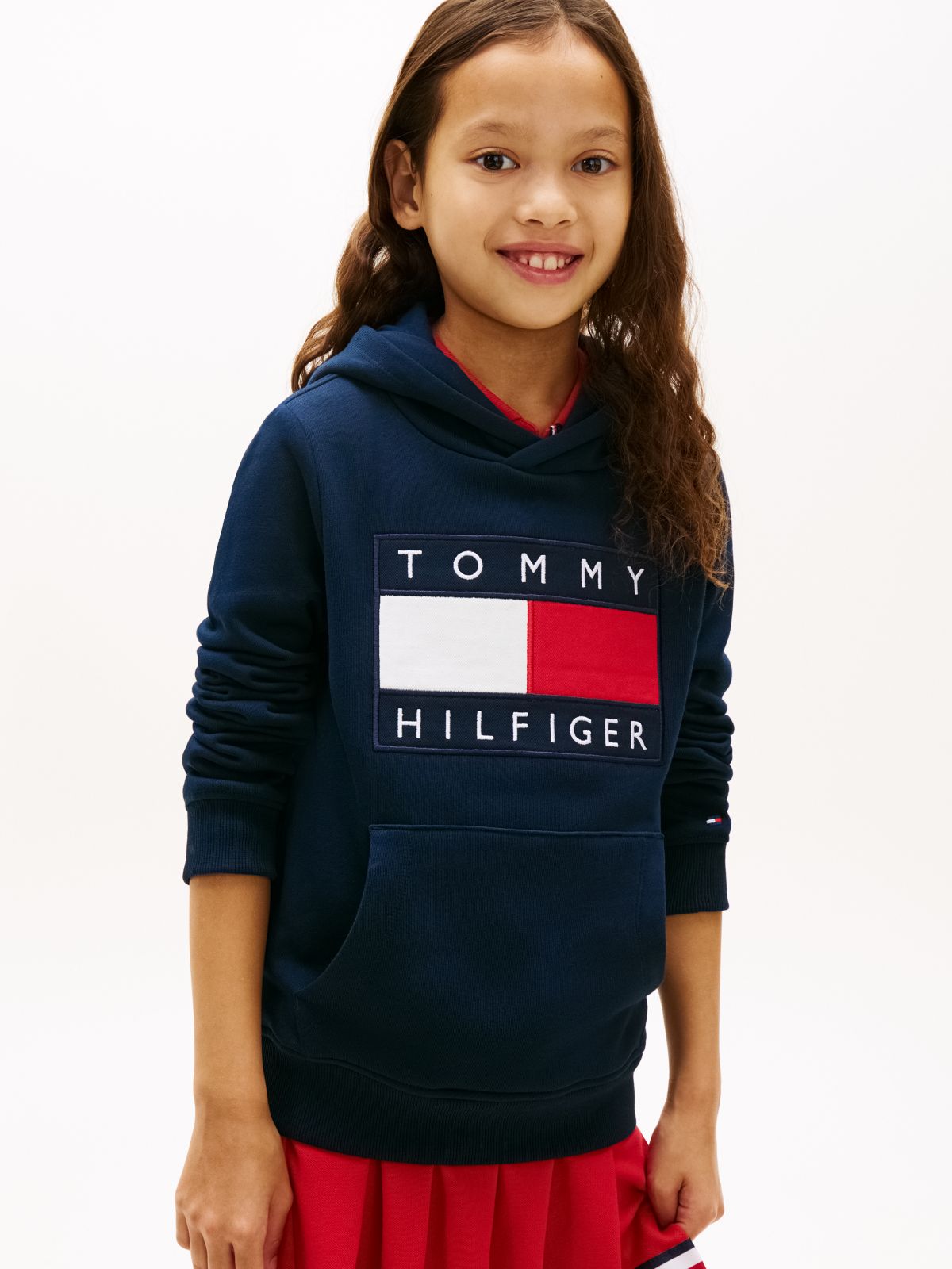 Heritage Flag Badge Terry Hoody — Blue