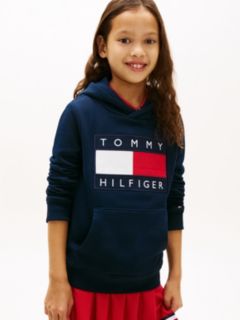 Heritage Flag Badge Terry Hoody — Blue 2