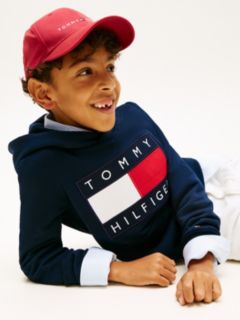 Heritage Flag Badge Terry Hoody — Blue 3