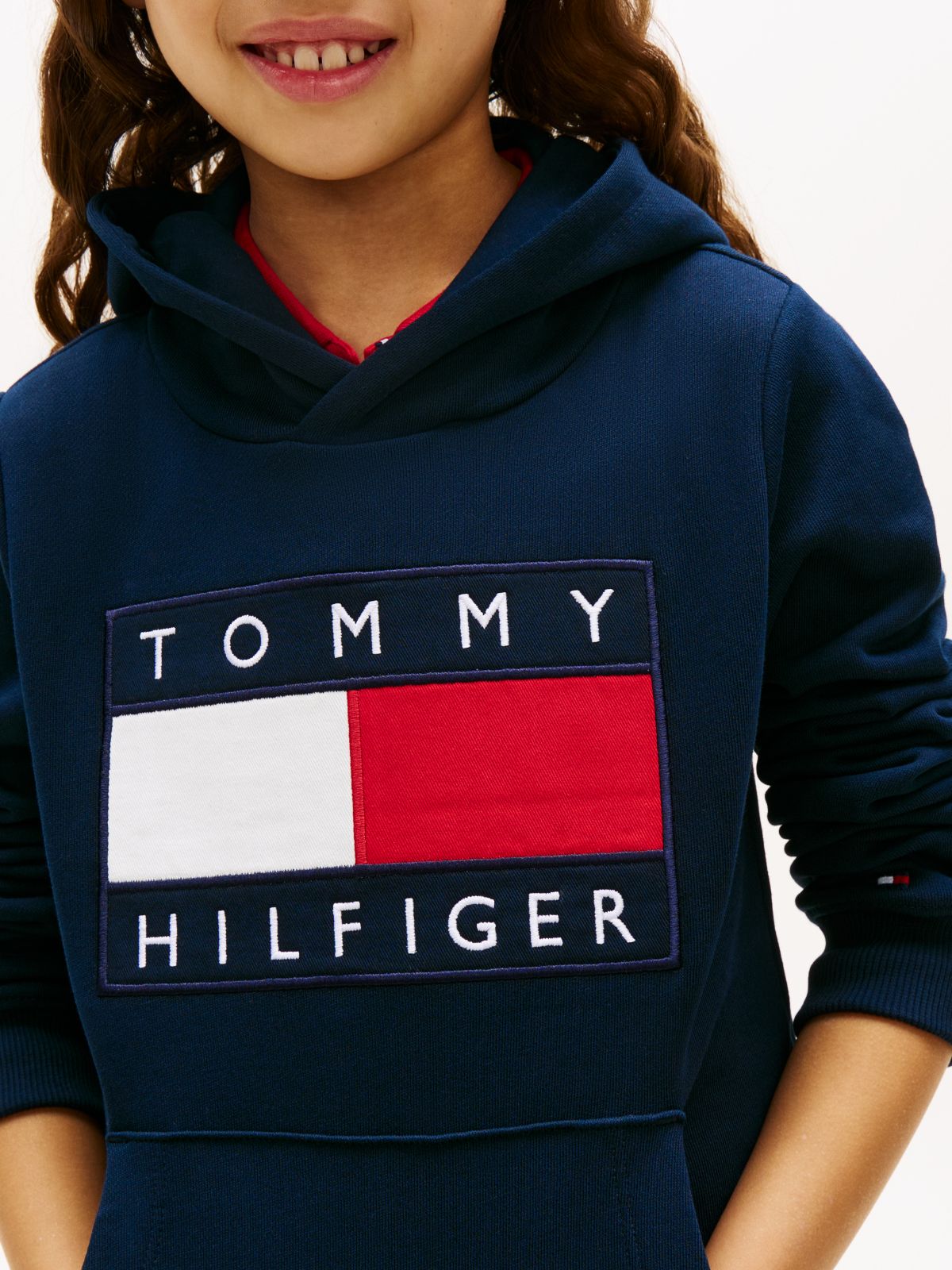 Heritage Flag Badge Terry Hoody — Blue