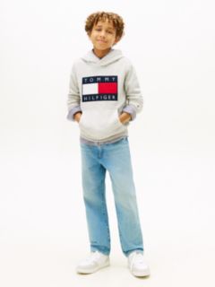 Heritage Flag Badge Terry Hoody — Grey 5