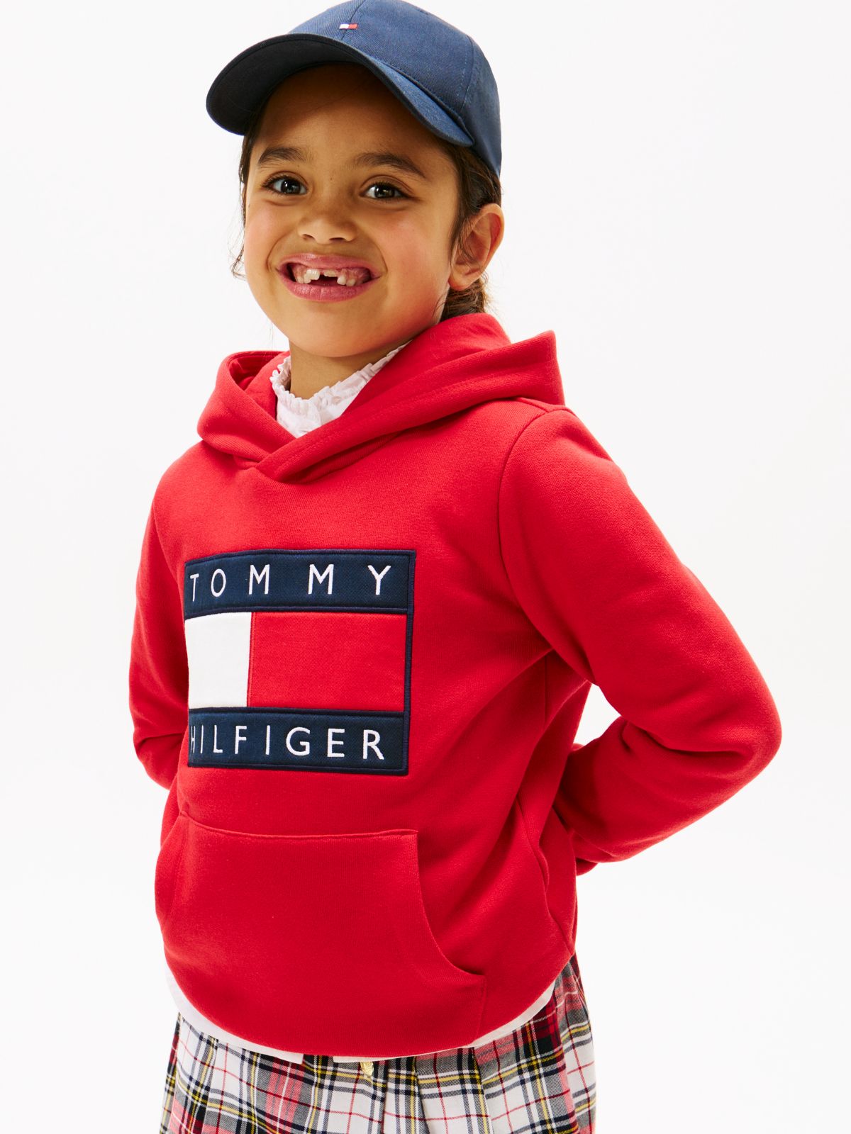 Heritage Flag Badge Terry Hoody — Red