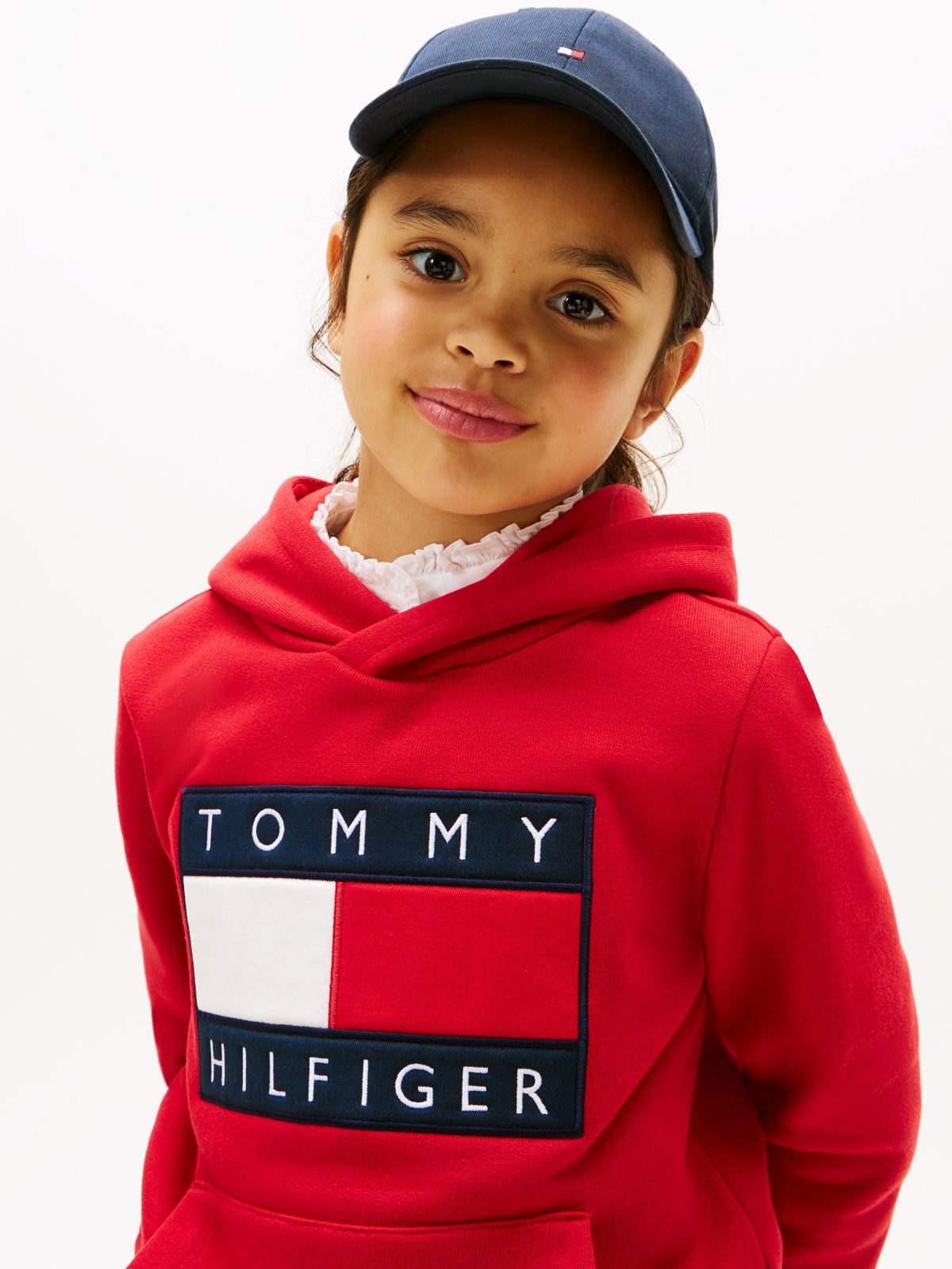 Heritage Flag Badge Terry Hoody — Red