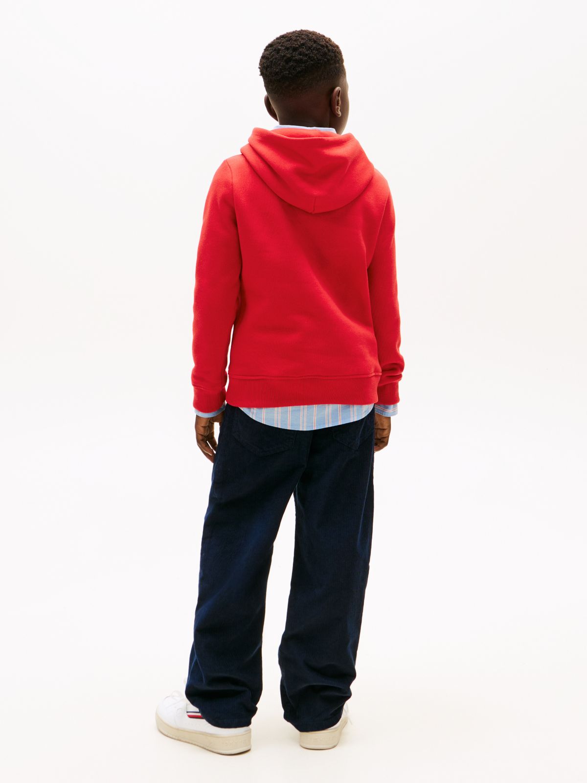 Heritage Flag Badge Terry Hoody — Red