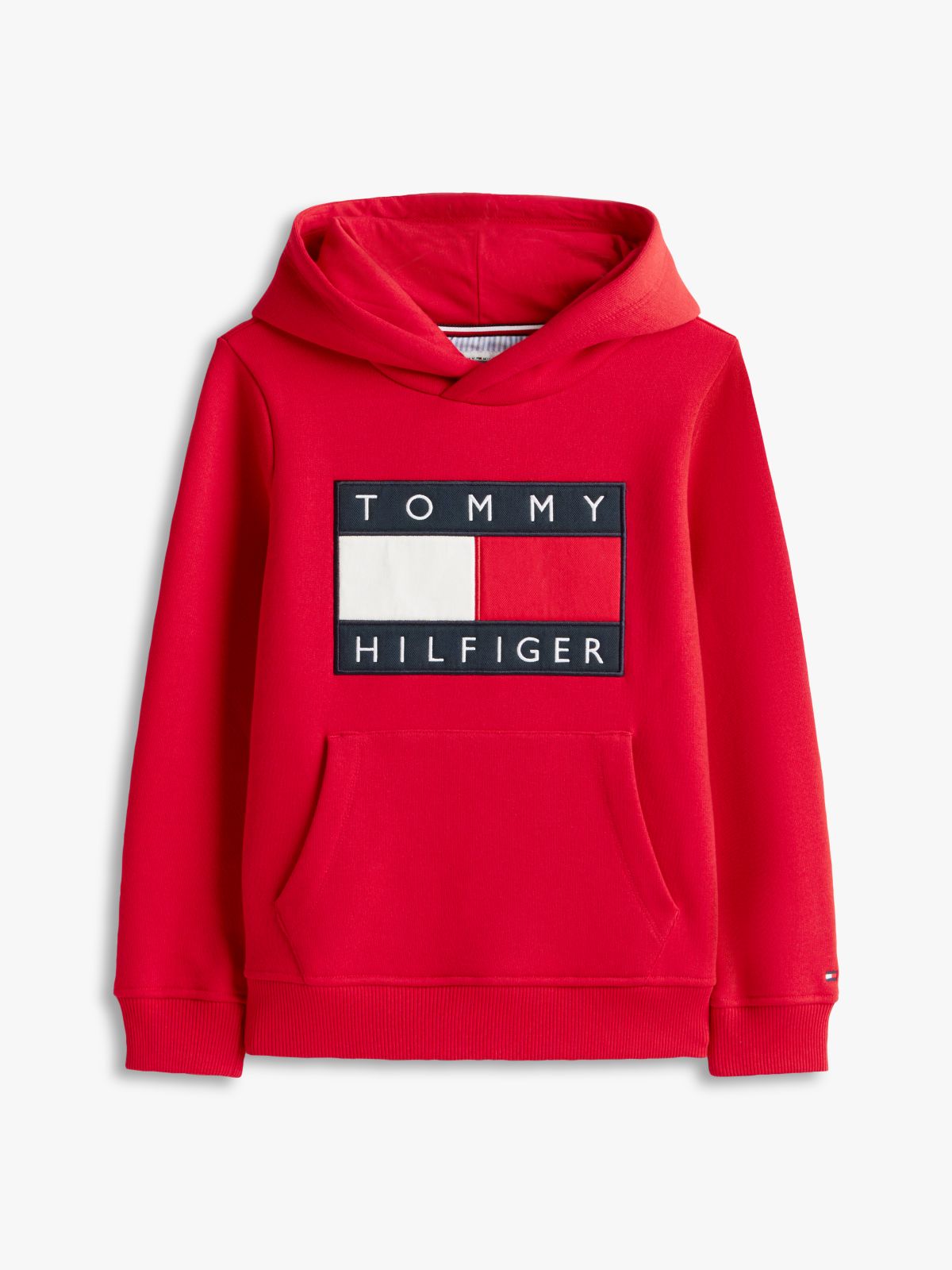 Heritage Flag Badge Terry Hoody — Red
