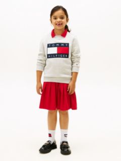 Heritage Flag Appliqué Crew Neck Sweatshirt — Grey 6
