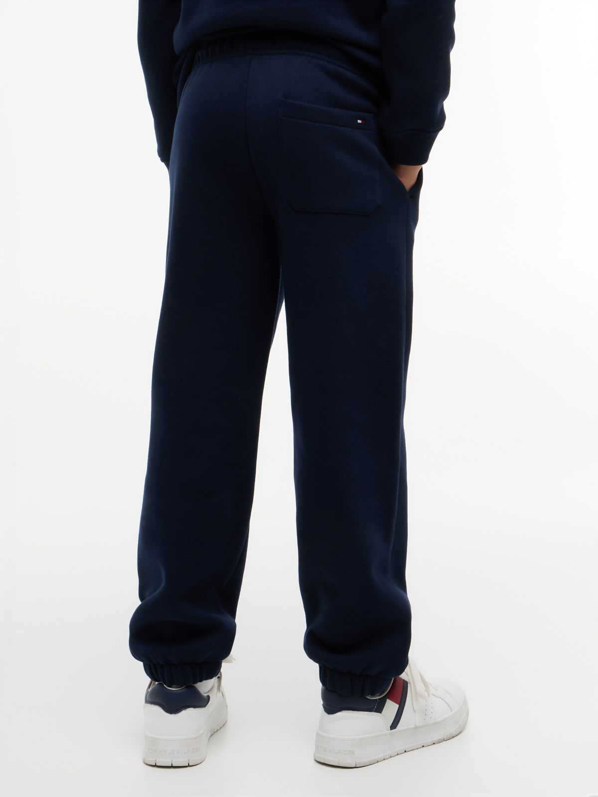 Heritage Flag Logo Cuffed Drawstring Joggers — Blue