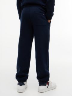 Heritage Flag Logo Cuffed Drawstring Joggers — Blue 6