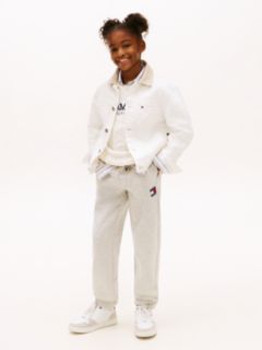 Heritage Flag Logo Cuffed Drawstring Joggers — Grey 2