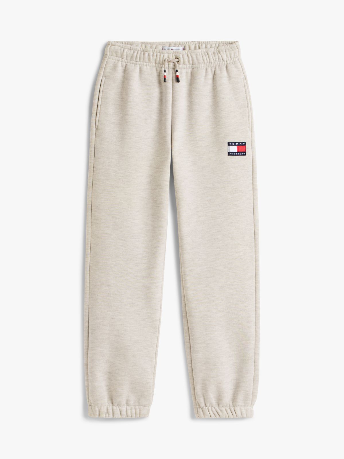 Heritage Flag Logo Cuffed Drawstring Joggers — Grey