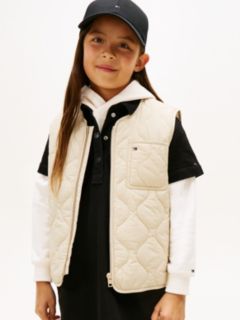 Essential Lightweight Quilted Gilet — Beige 2