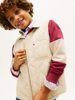 Essential Lightweight Quilted Gilet — Beige 3