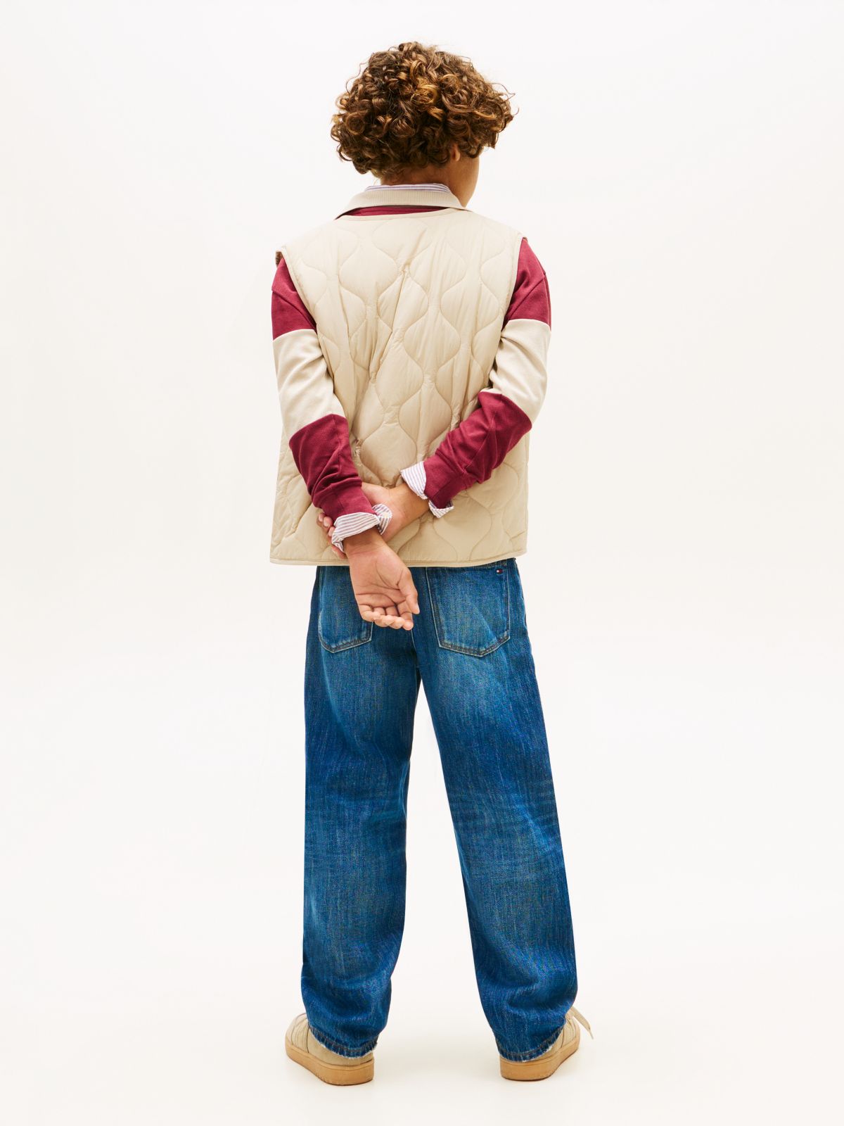 Essential Lightweight Quilted Gilet — Beige
