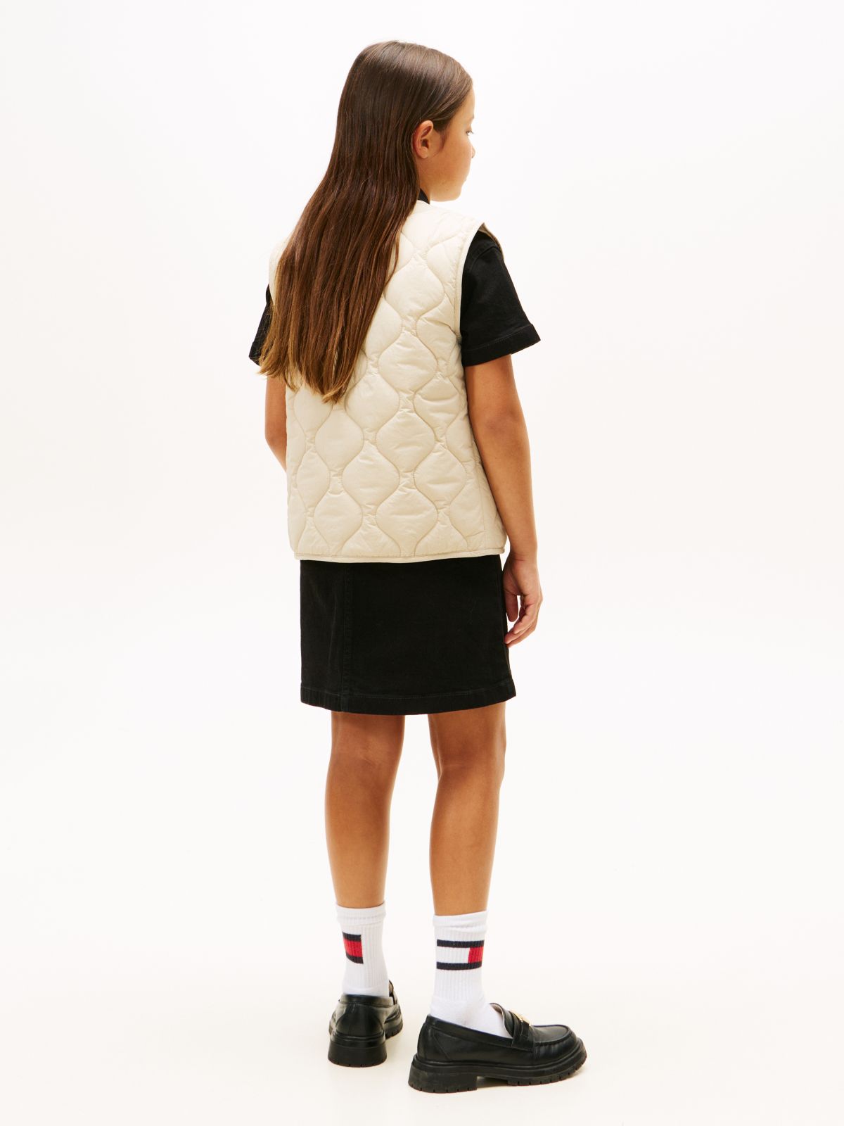 Essential Lightweight Quilted Gilet — Beige