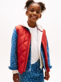 Essential Lightweight Quilted Gilet — Red 2