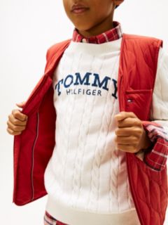 Essential Lightweight Quilted Gilet — Red 3