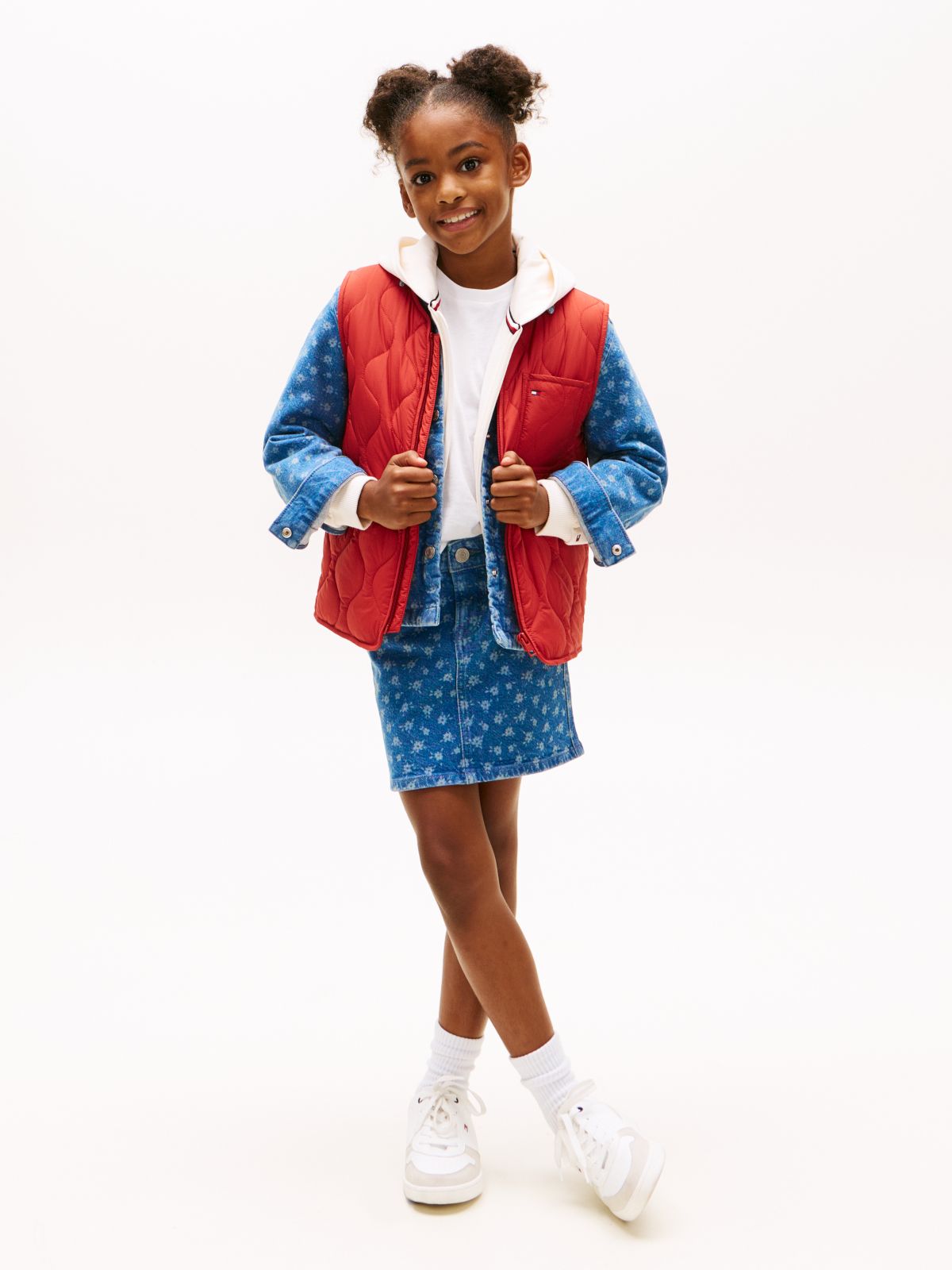 Essential Lightweight Quilted Gilet — Red