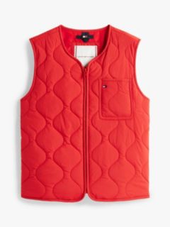 Essential Lightweight Quilted Gilet — Red 9