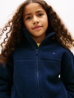 Essential Polar Fleece Zip-Thru Sweatshirt — Blue 4